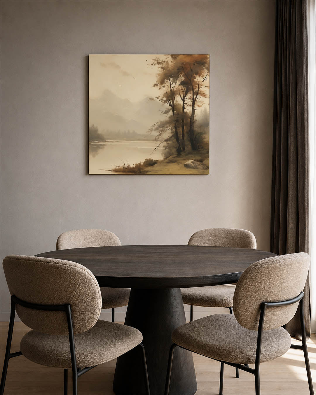 Rustig landschap Kunstwerk