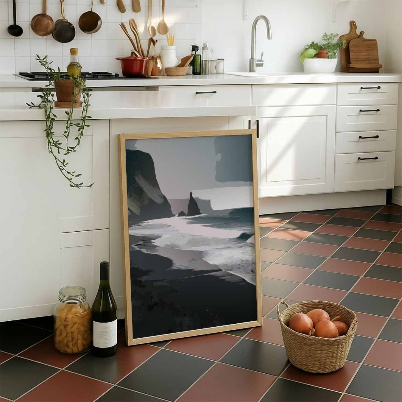 Betoverende Kustlijn Kunstposter-WallArtistic