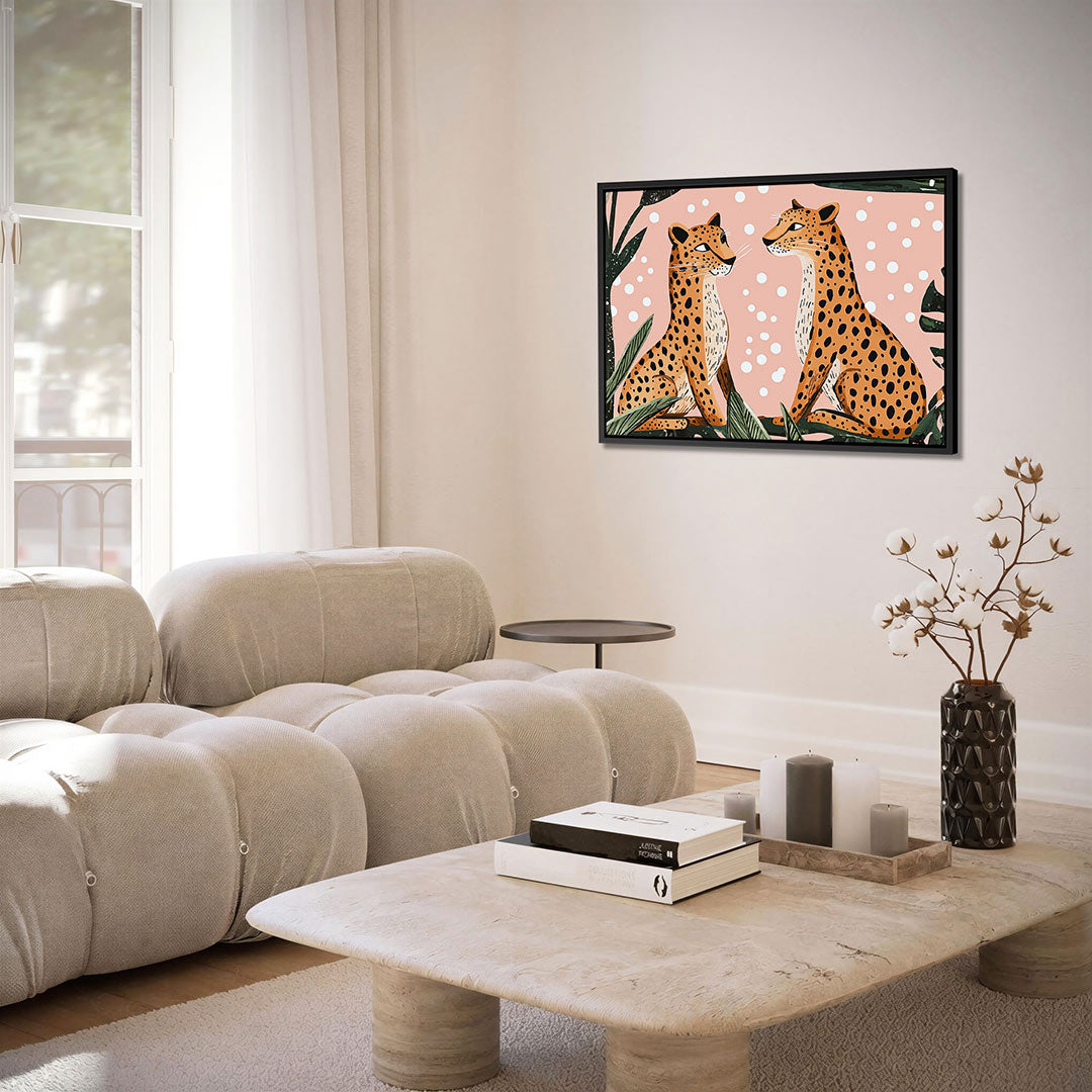 Tropische luipaarden Kunstwerk