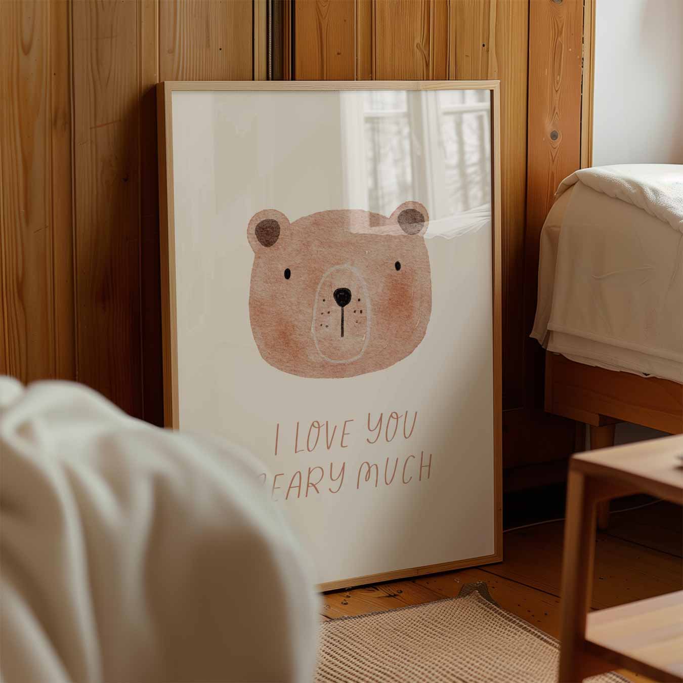 Schattige Beertje Poster-WallArtistic