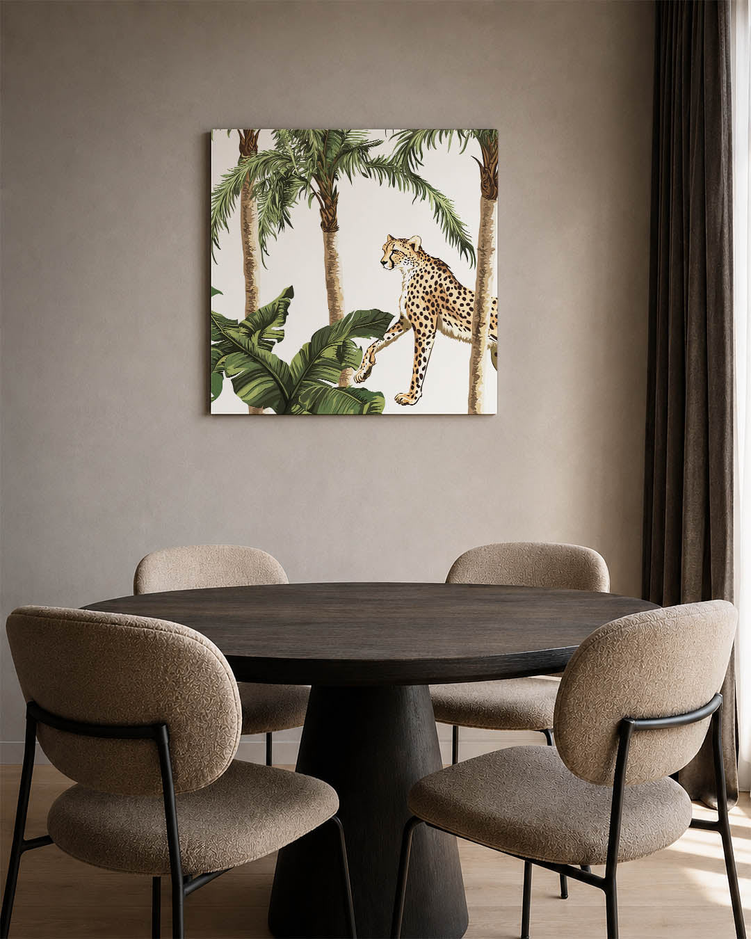 Tropische cheetah Kunstwerk