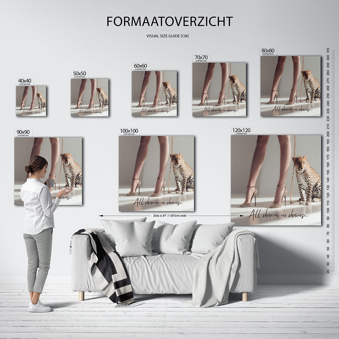 Elegante dierenprint Kunstwerk