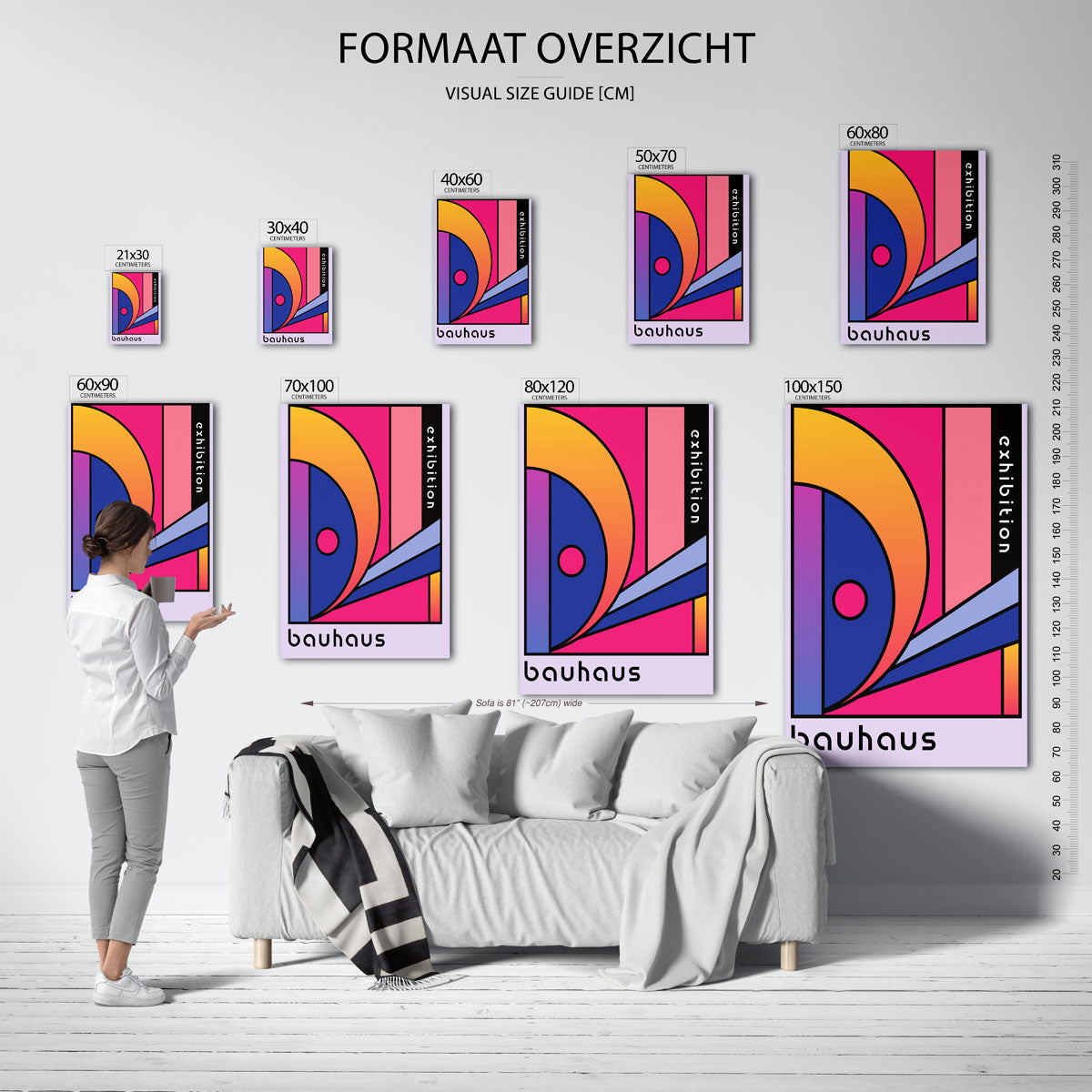 Vormen en kleurvlakken Poster