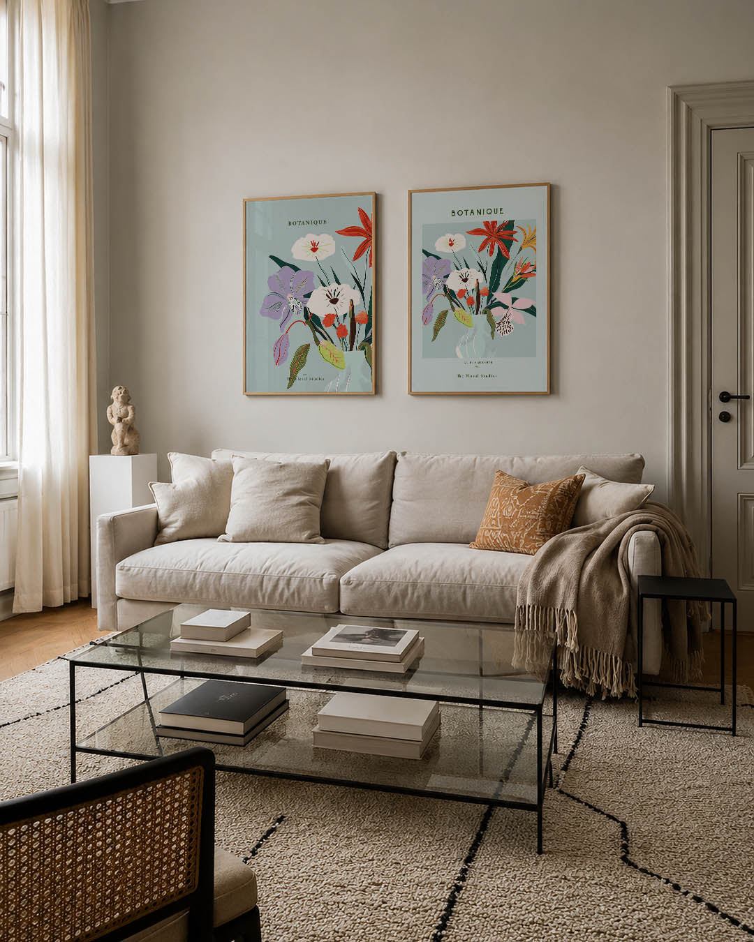 Bloemen en kleuren Posterset