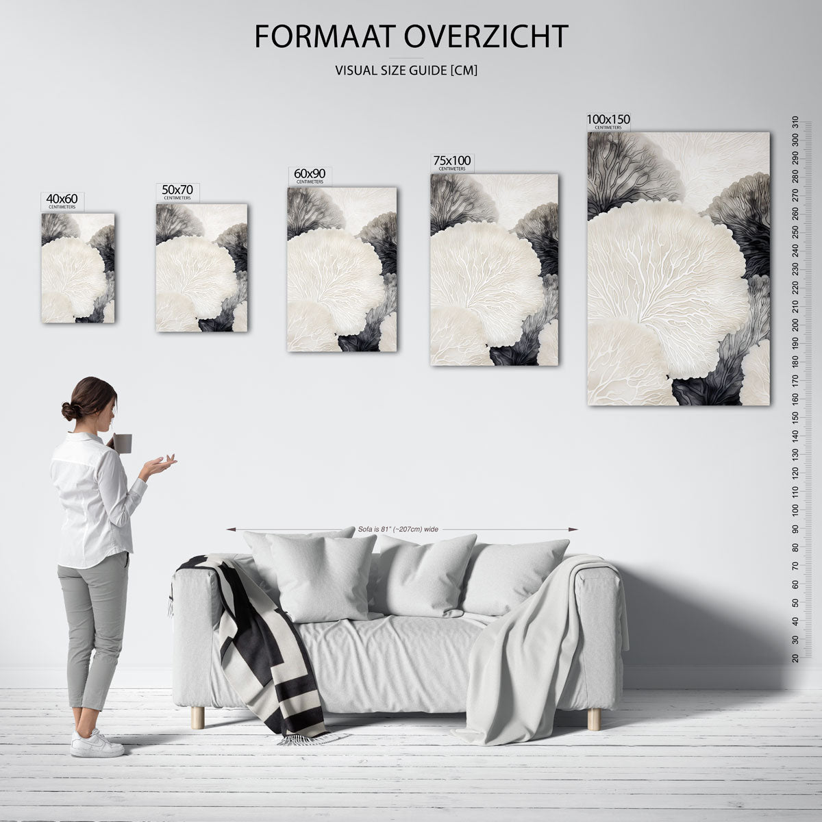 Organische lijnen Kunstwerk