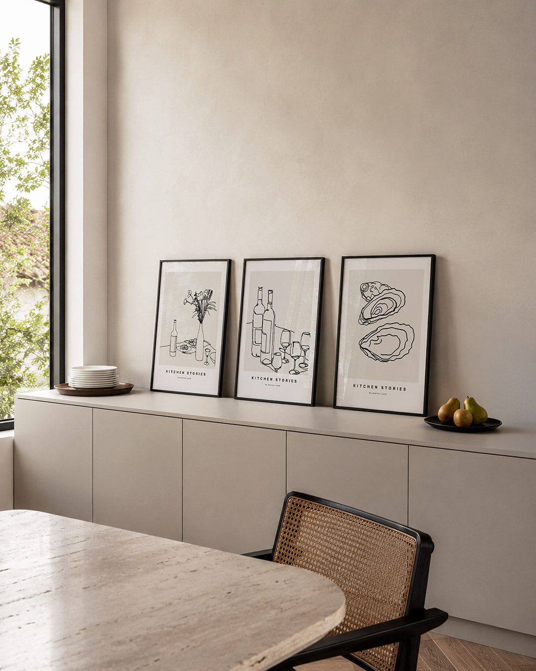 Lijnenspel en eenvoud Posterset