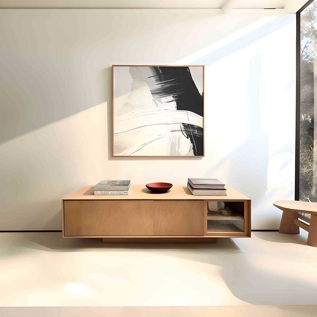 Abstracte zwart wit Poster