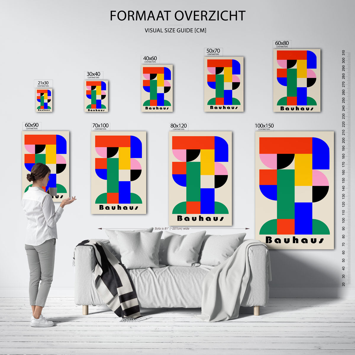 Vormen en vlakkenspel Poster