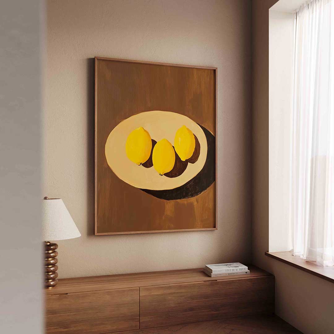 Citroenen op schaal Poster