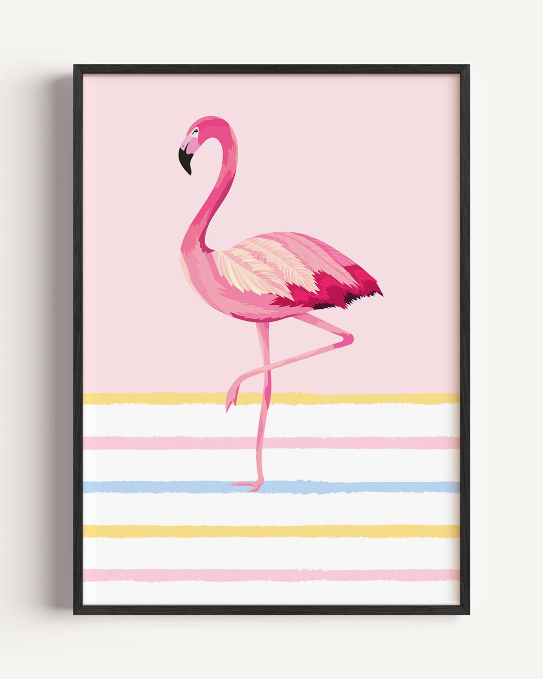 Flamingo Elegantie Poster-WallArtistic