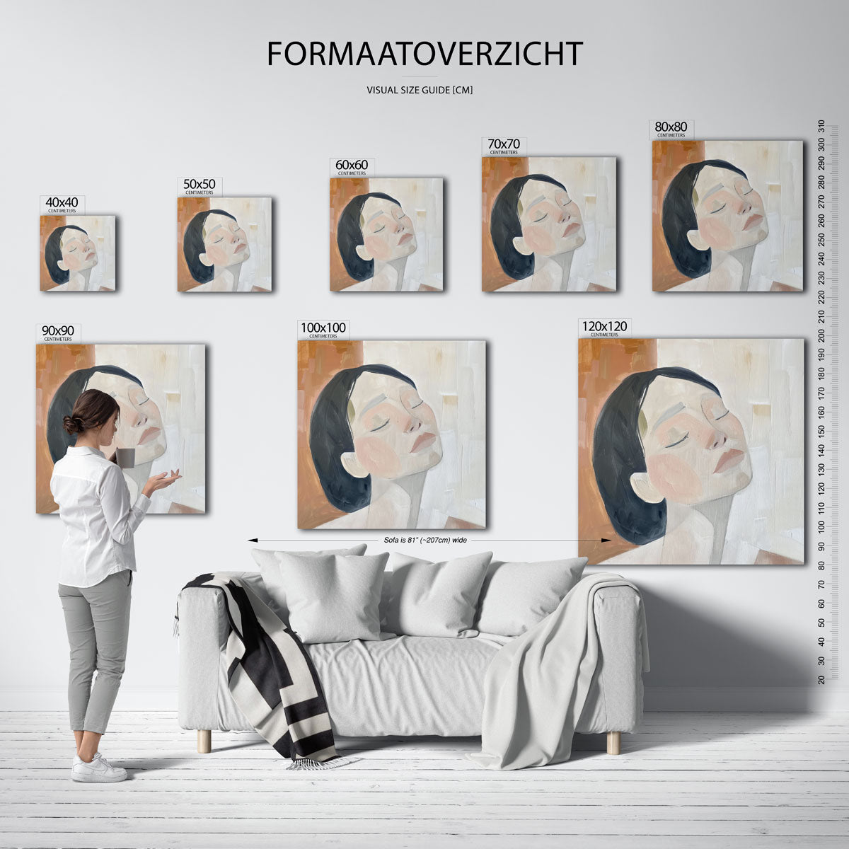 Vrouwelijk gezicht Poster