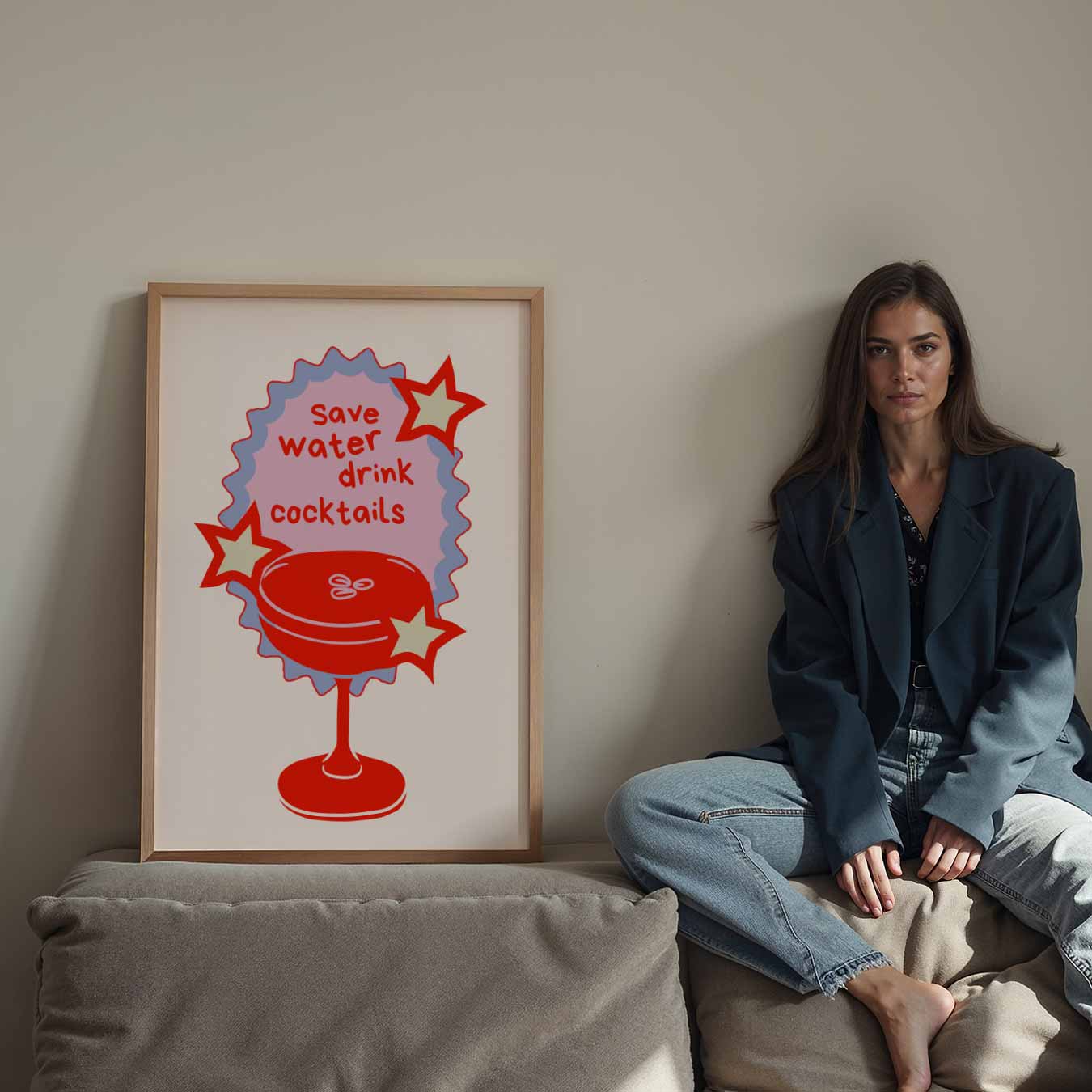 Cocktailtijd Plezierspread Poster-WallArtistic