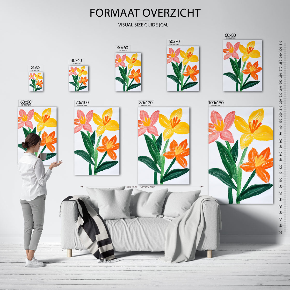 Bloemen in felle kleuren Poster