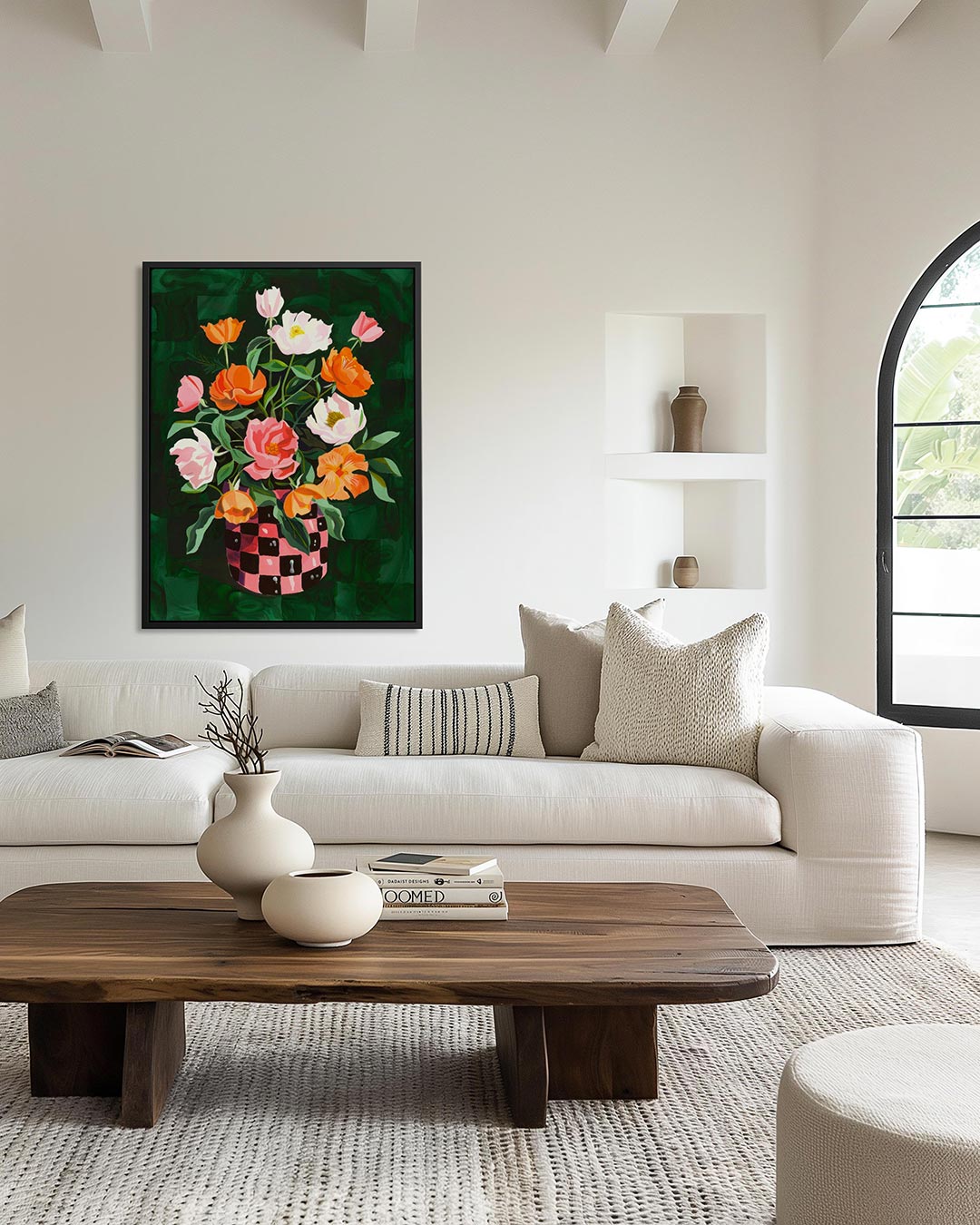 Bloemen in vaas Kunstwerk