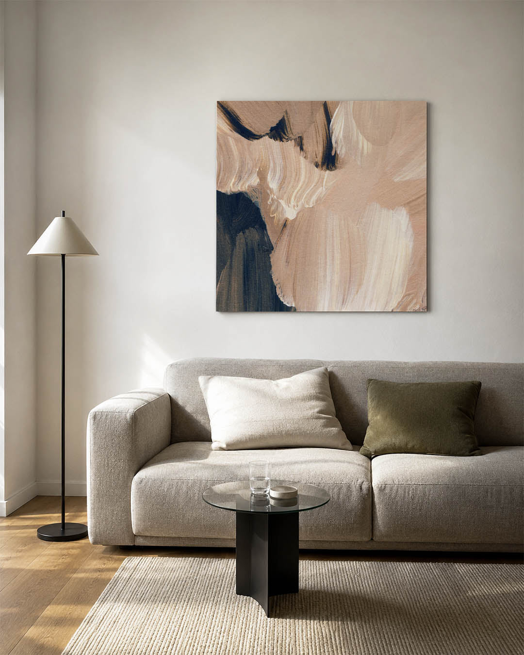 Organische penseelstreken Kunstwerk