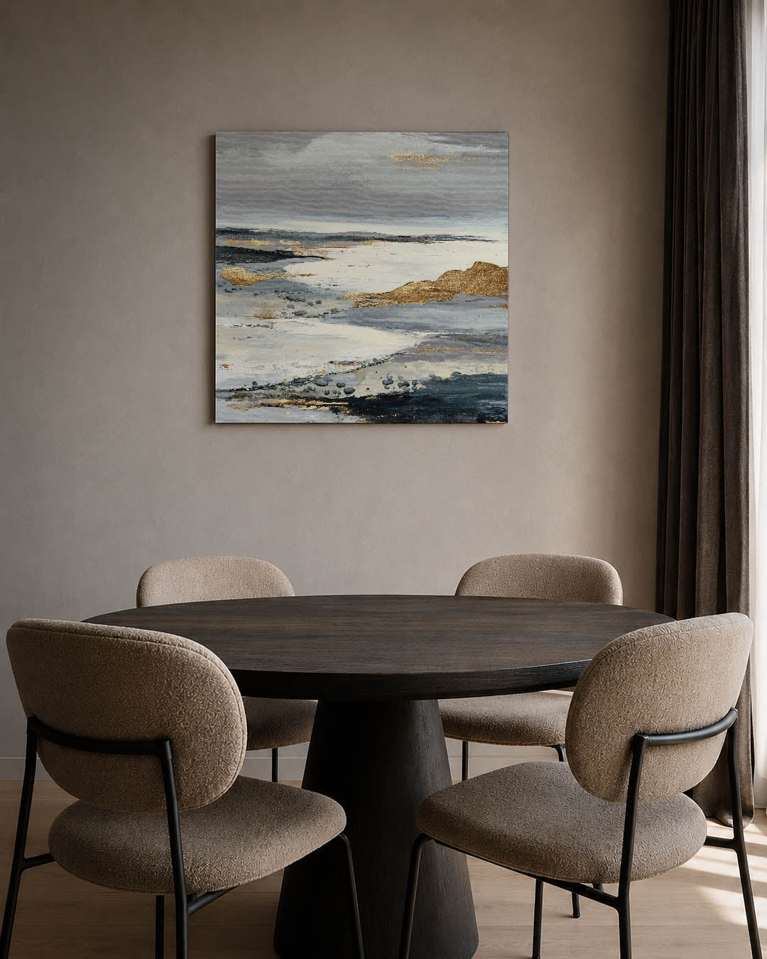 Gelaagde landschapstinten Kunstwerk