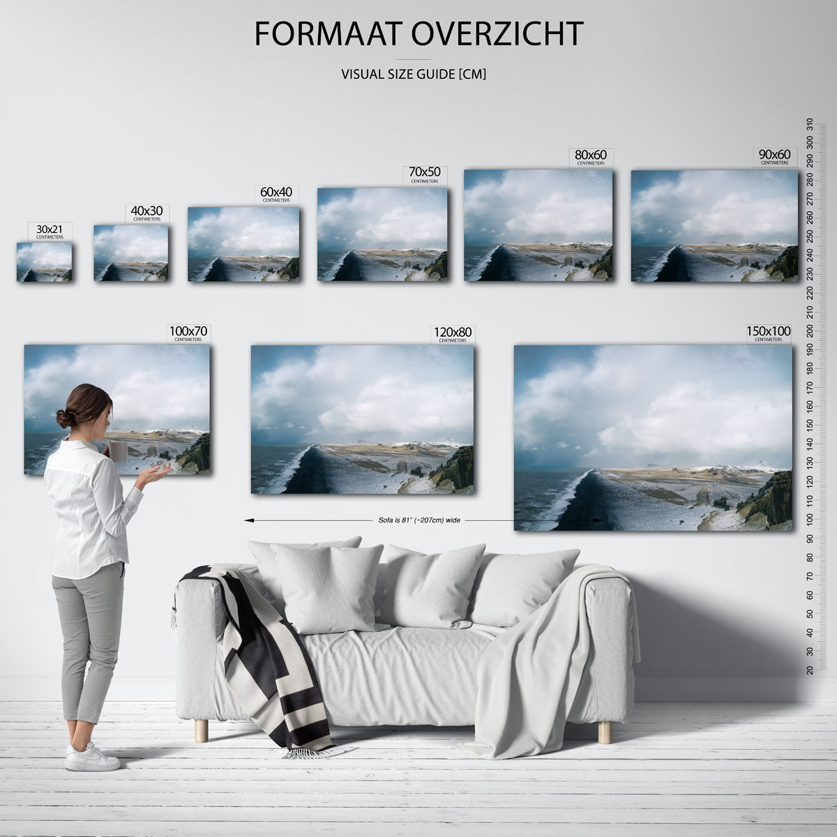 Kustlandschap panorama Poster