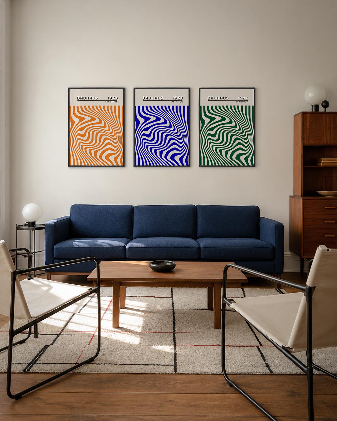 Golvend lijnenspel Posterset