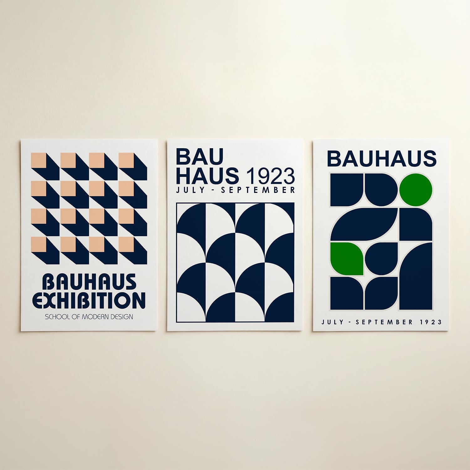 Vorm en schaduw Posterset