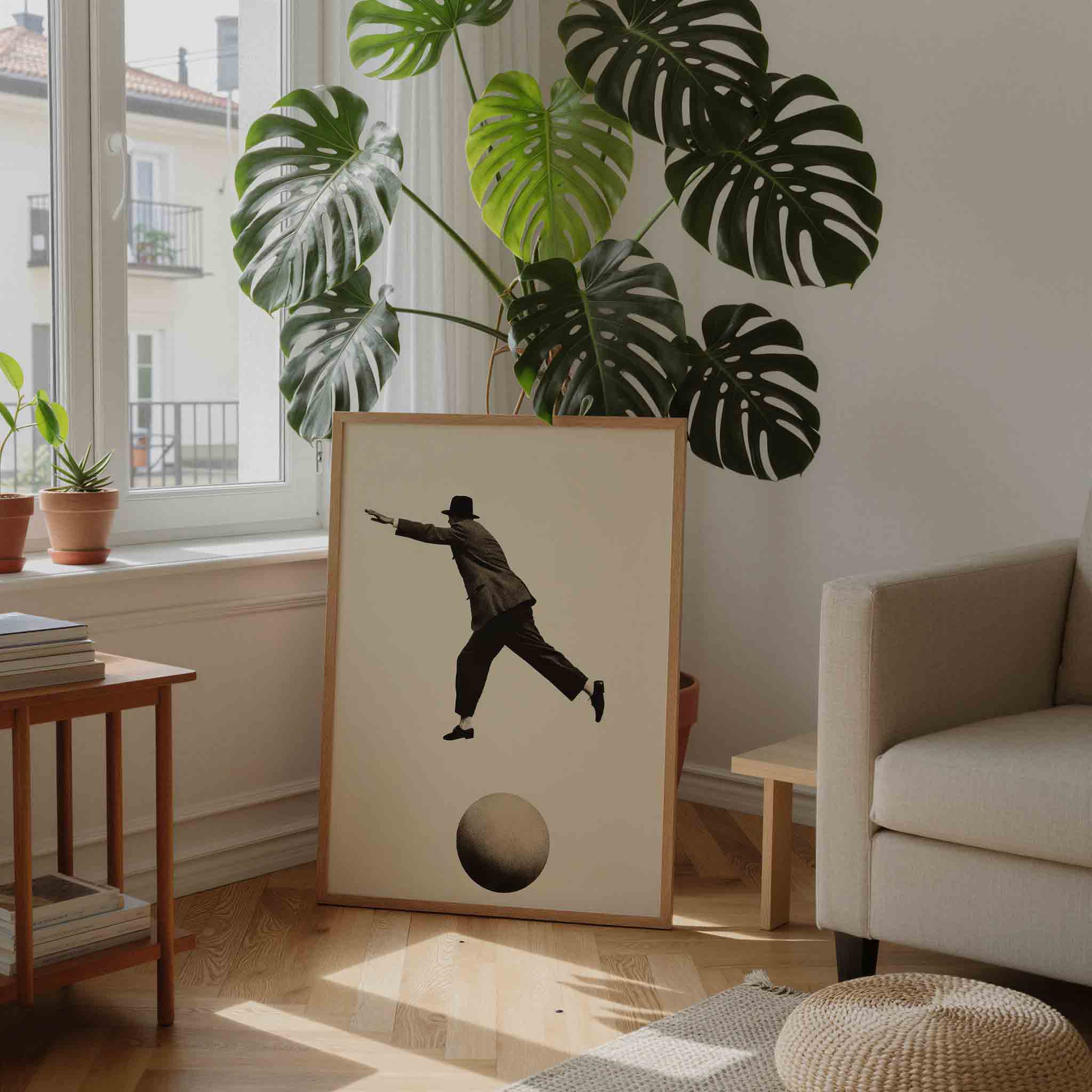 Man in beweging Poster
