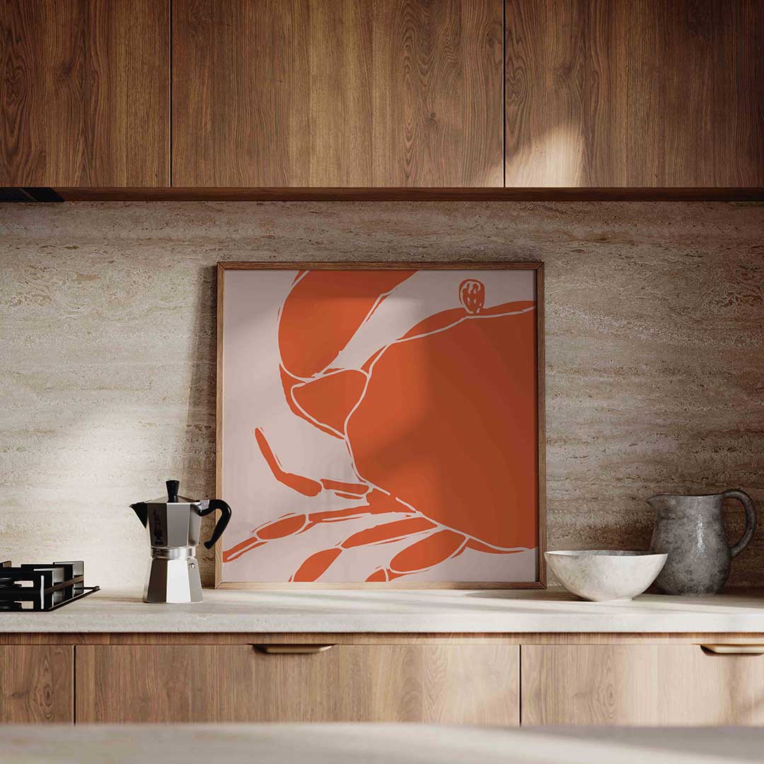 Oranje krab Poster