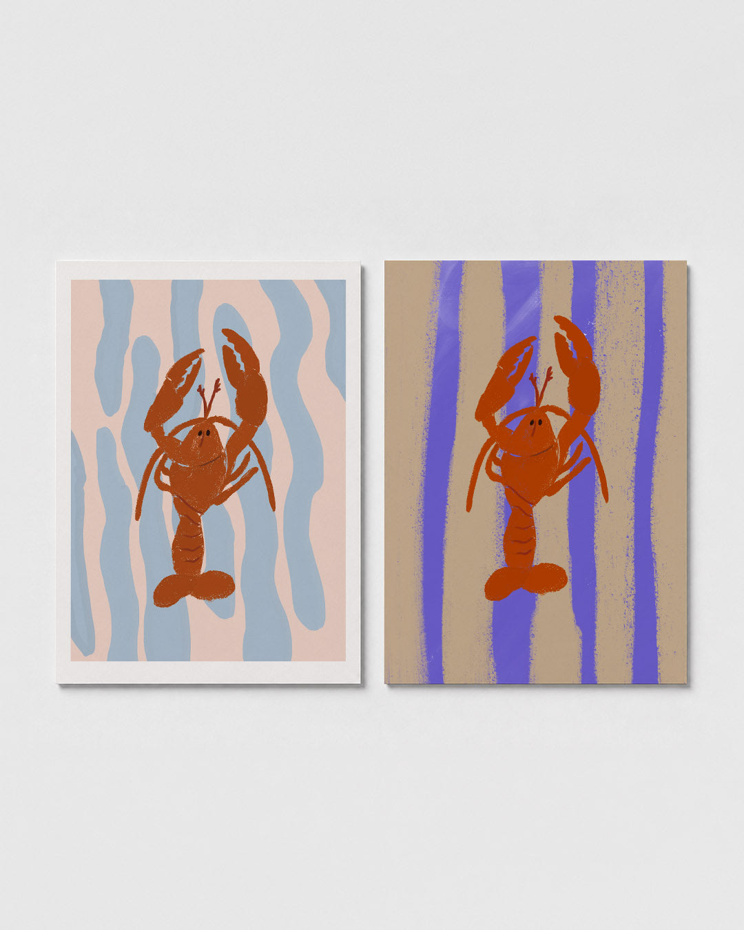 Kleurrijke kreeft Posterset