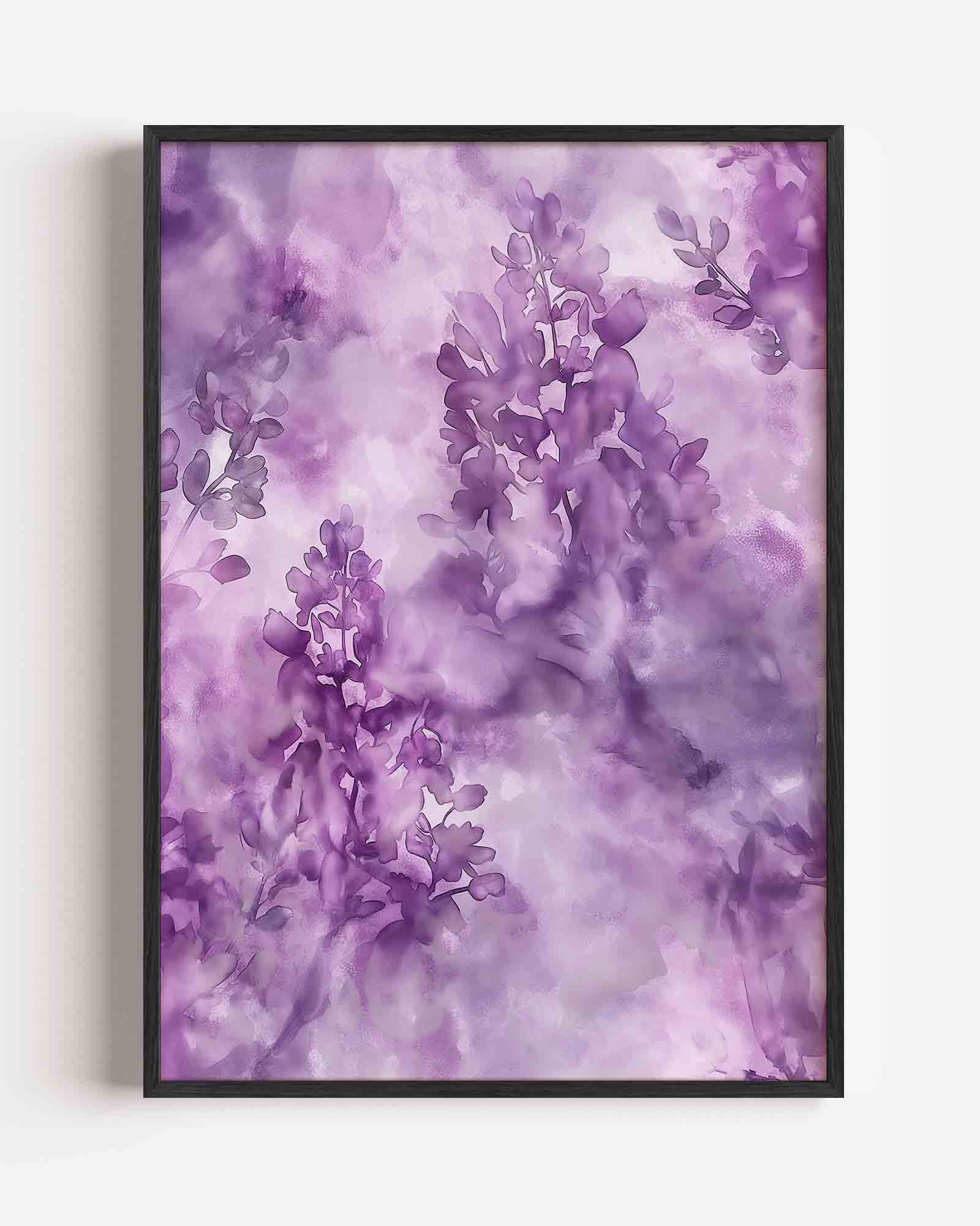 Paarse bloemen Poster