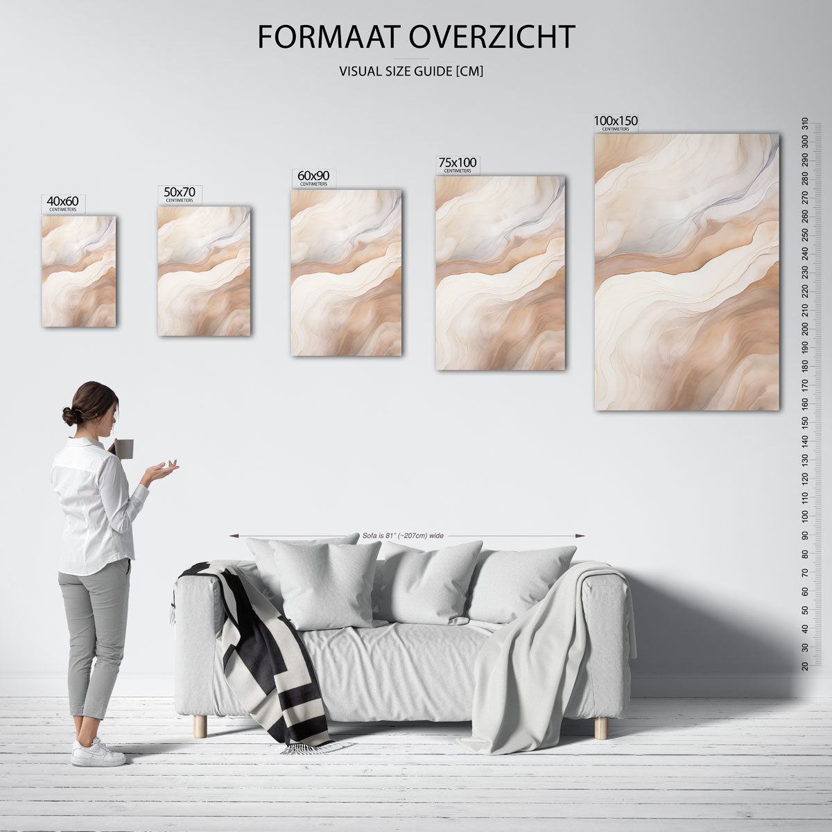 Organische lijnen Kunstwerk