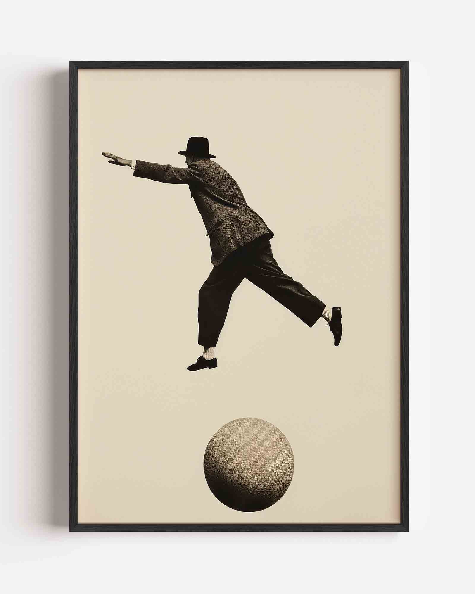 Man in beweging Poster