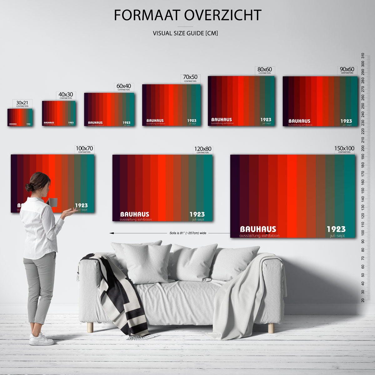 Kleurvlakken en ritme Poster