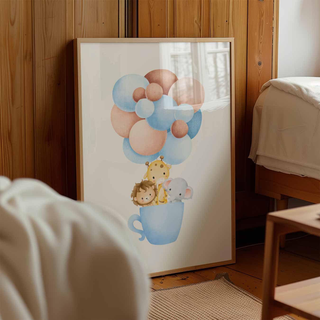 Dieren Avontuur in een Theekopje Poster-WallArtistic