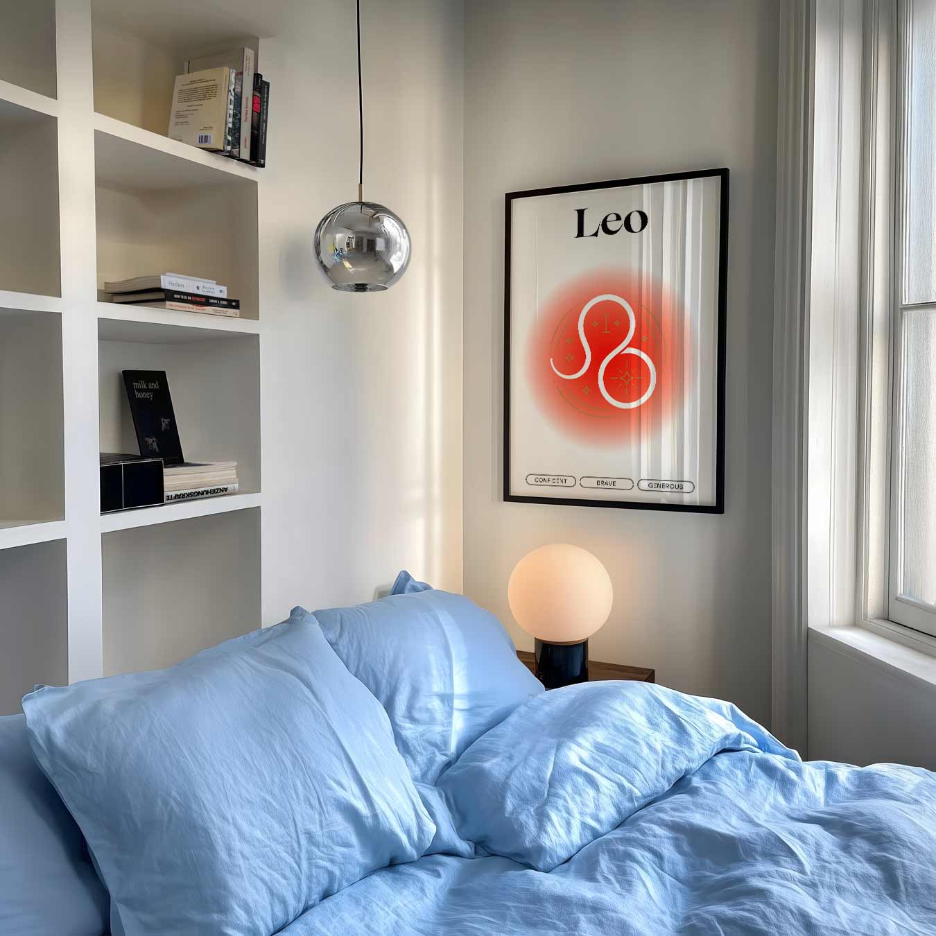 Stijlvolle Leo Astro Poster-WallArtistic