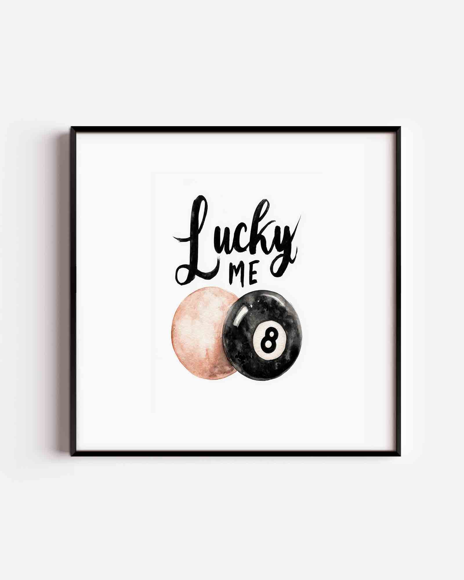 Lucky me biljartbal Poster