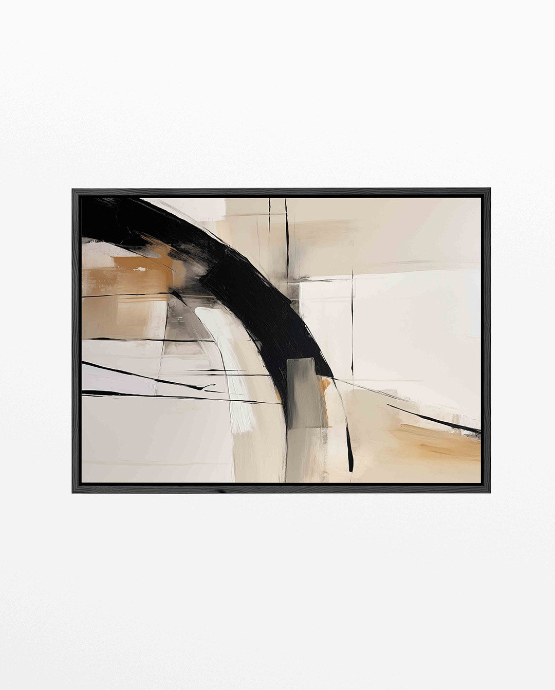 Dynamische lijnen compositie Kunstwerk