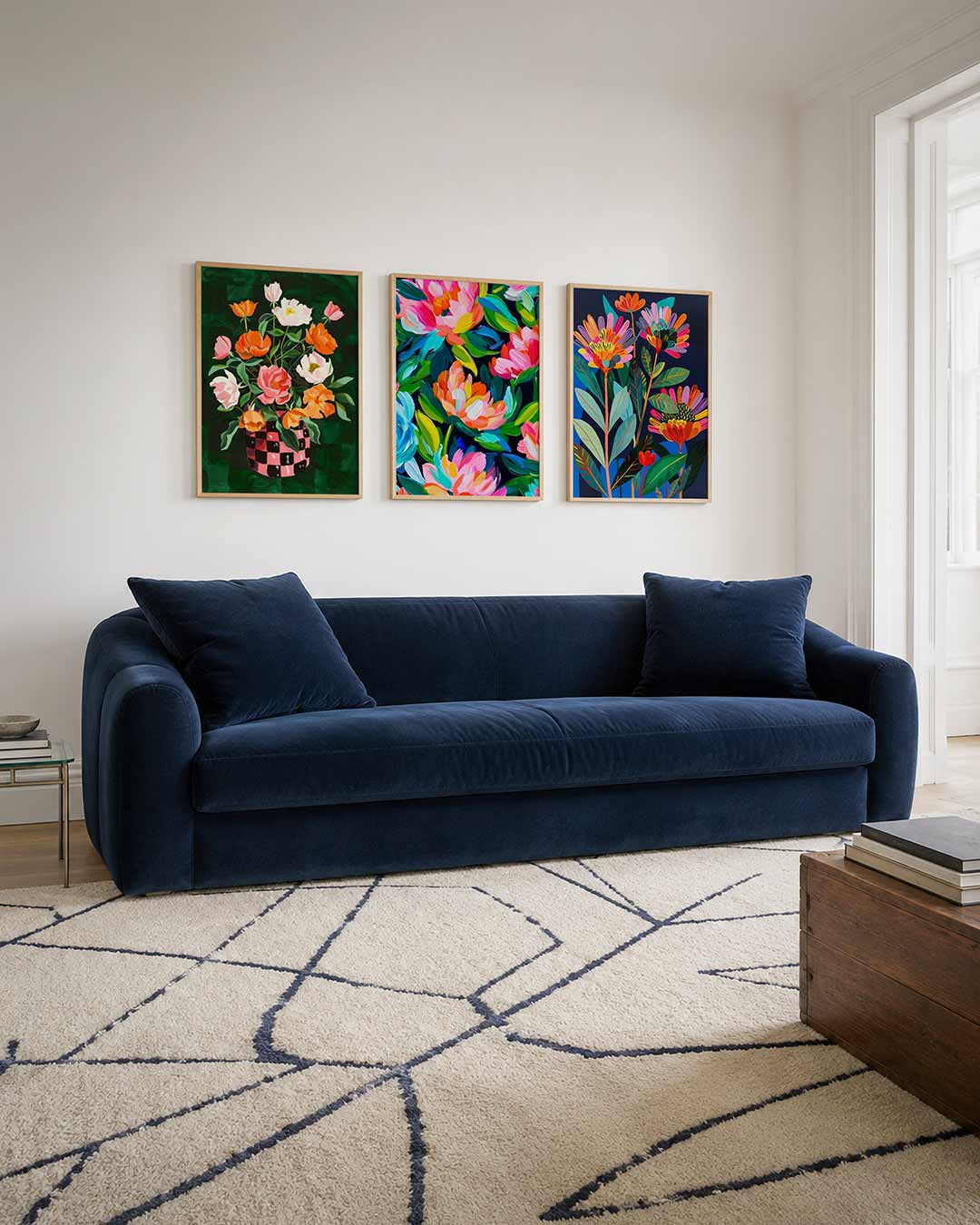Bloemrijke vormen Posterset
