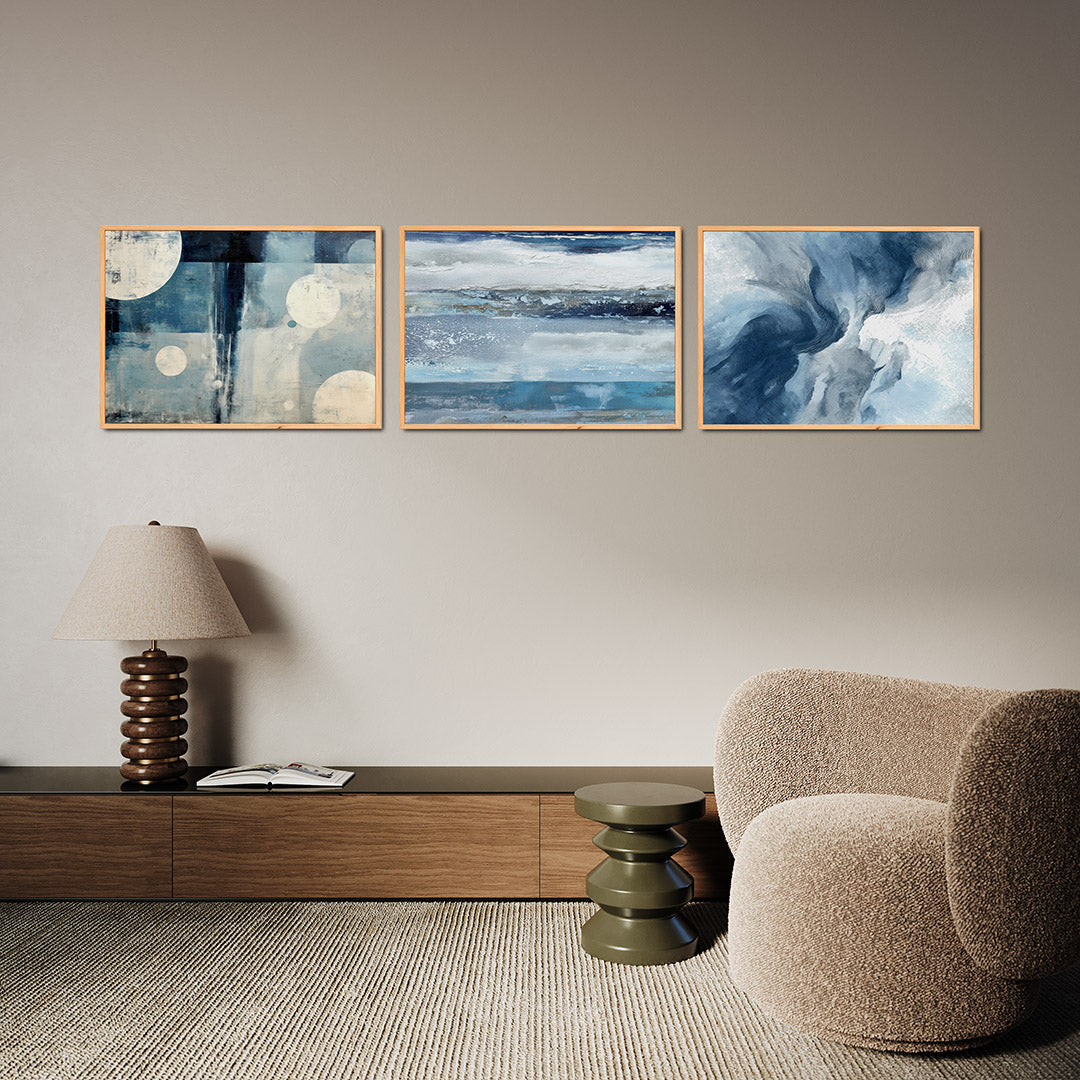 Cirkel en kleurvlakken Posterset