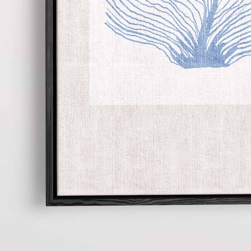 Blauwe Zeeventilator Kunstwerk-canvas-dibond-plexiglas-wanddecoratie-WallArtistic