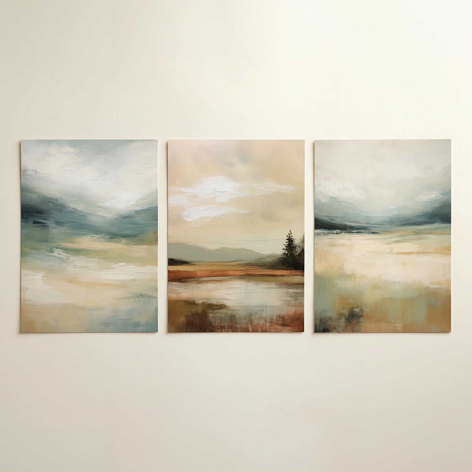 Zachte kleurstromen Posterset