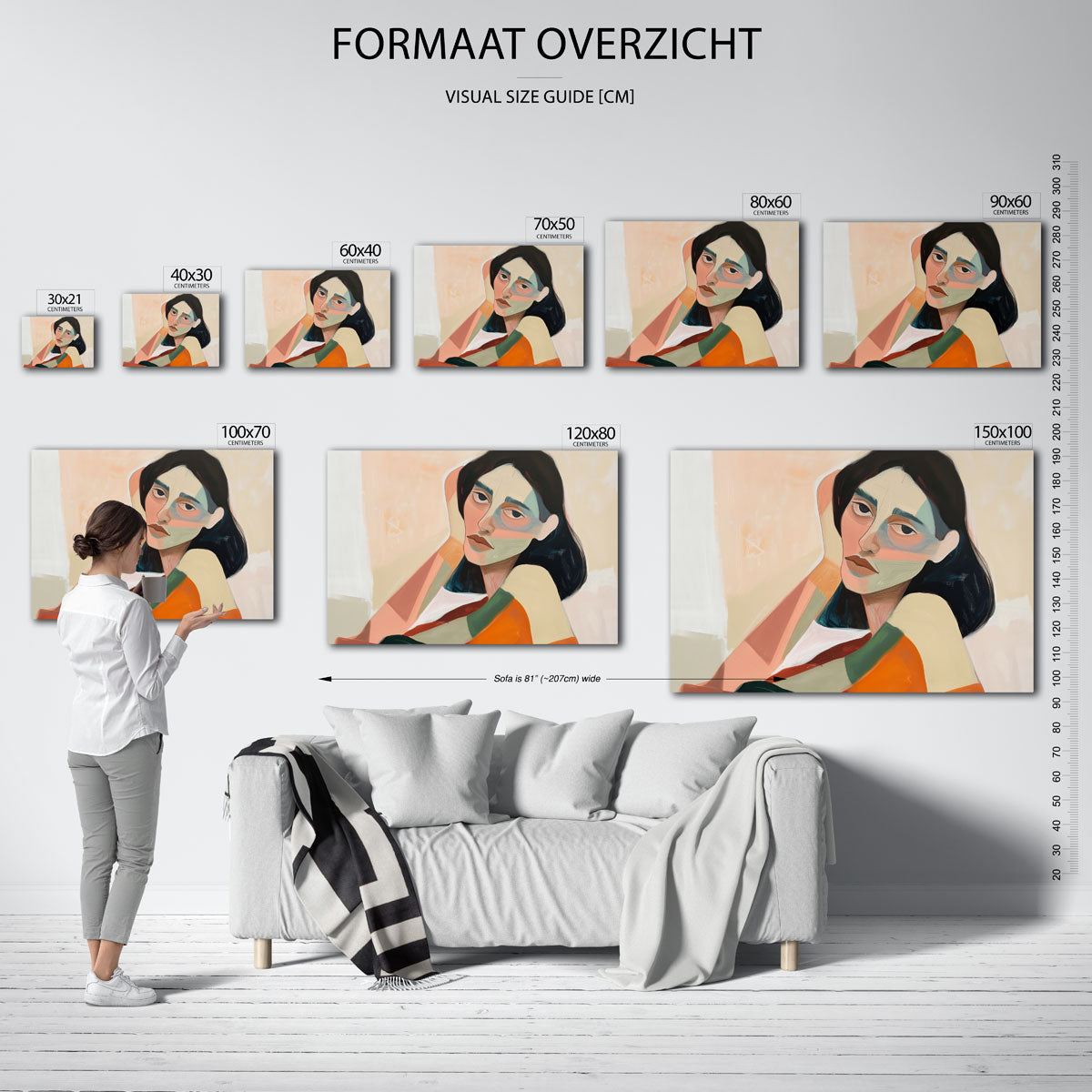 Vrouwelijk portret Poster