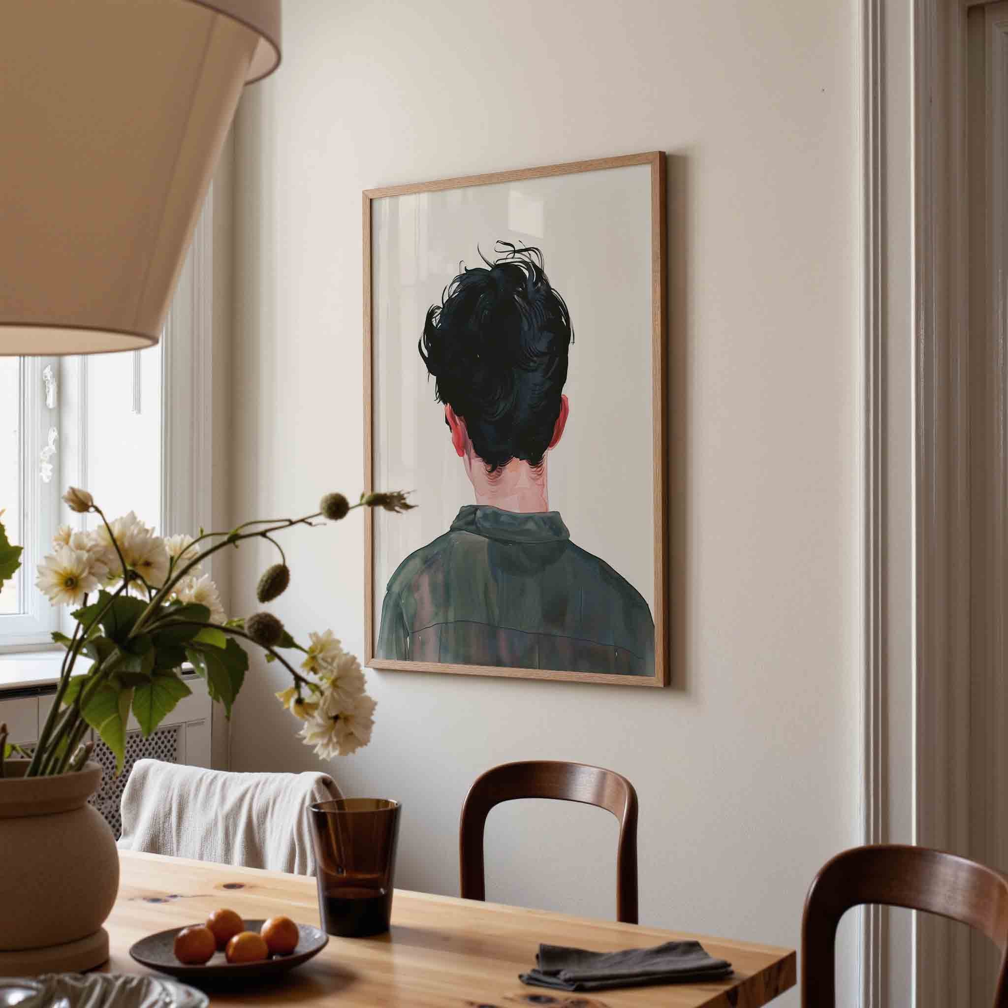 Achterkant van persoon Poster