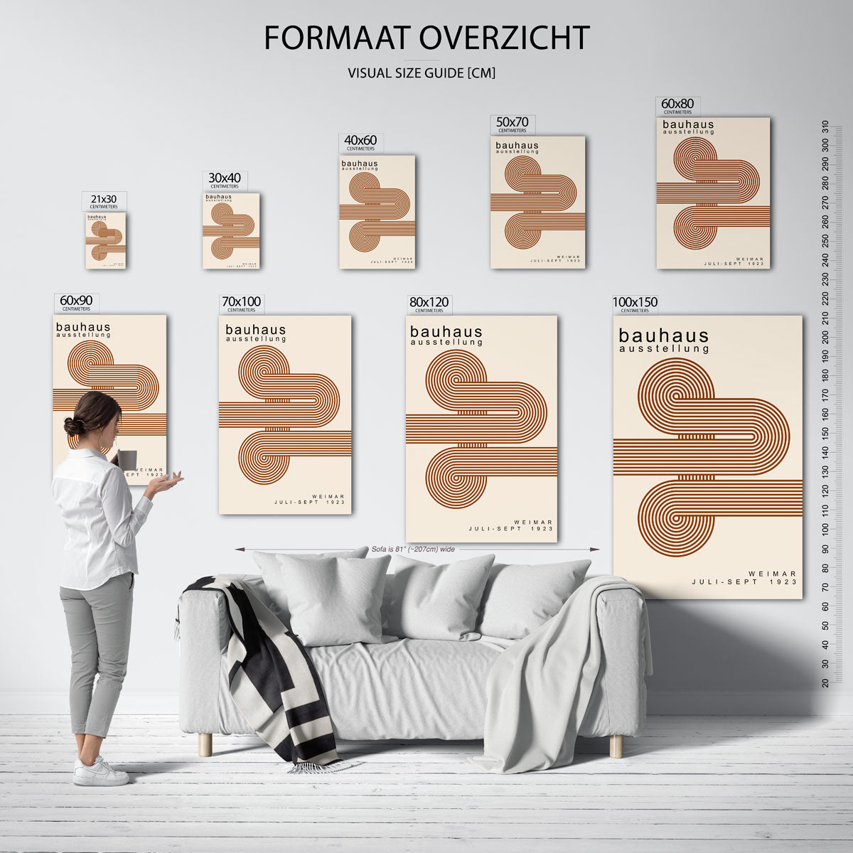 Lijnen en vlakkenspel Poster