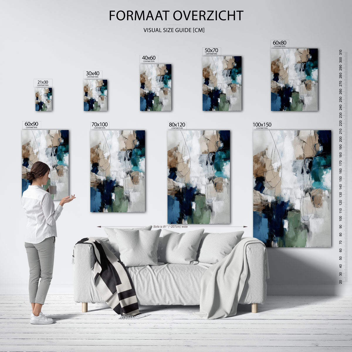 Abstracte vormen Poster