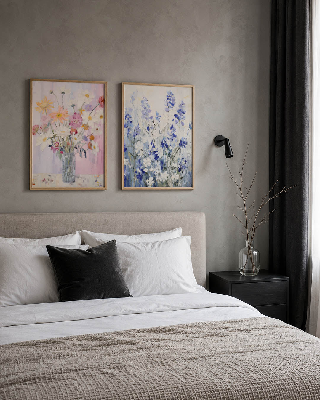 Bloemen in vaas Posterset
