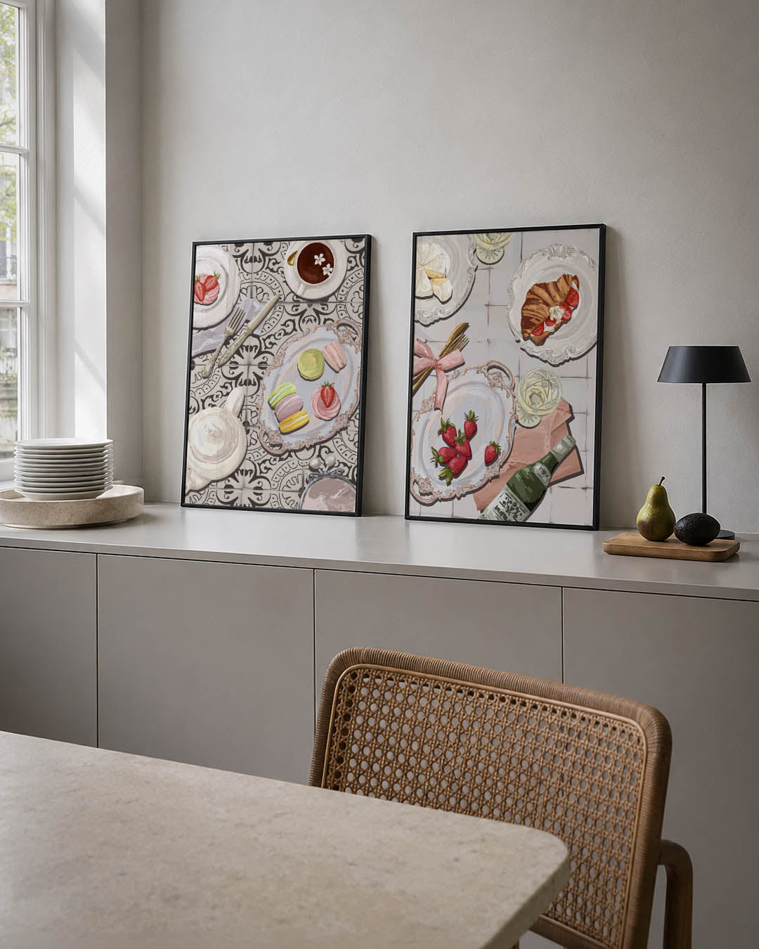 Thee en gebak Posterset