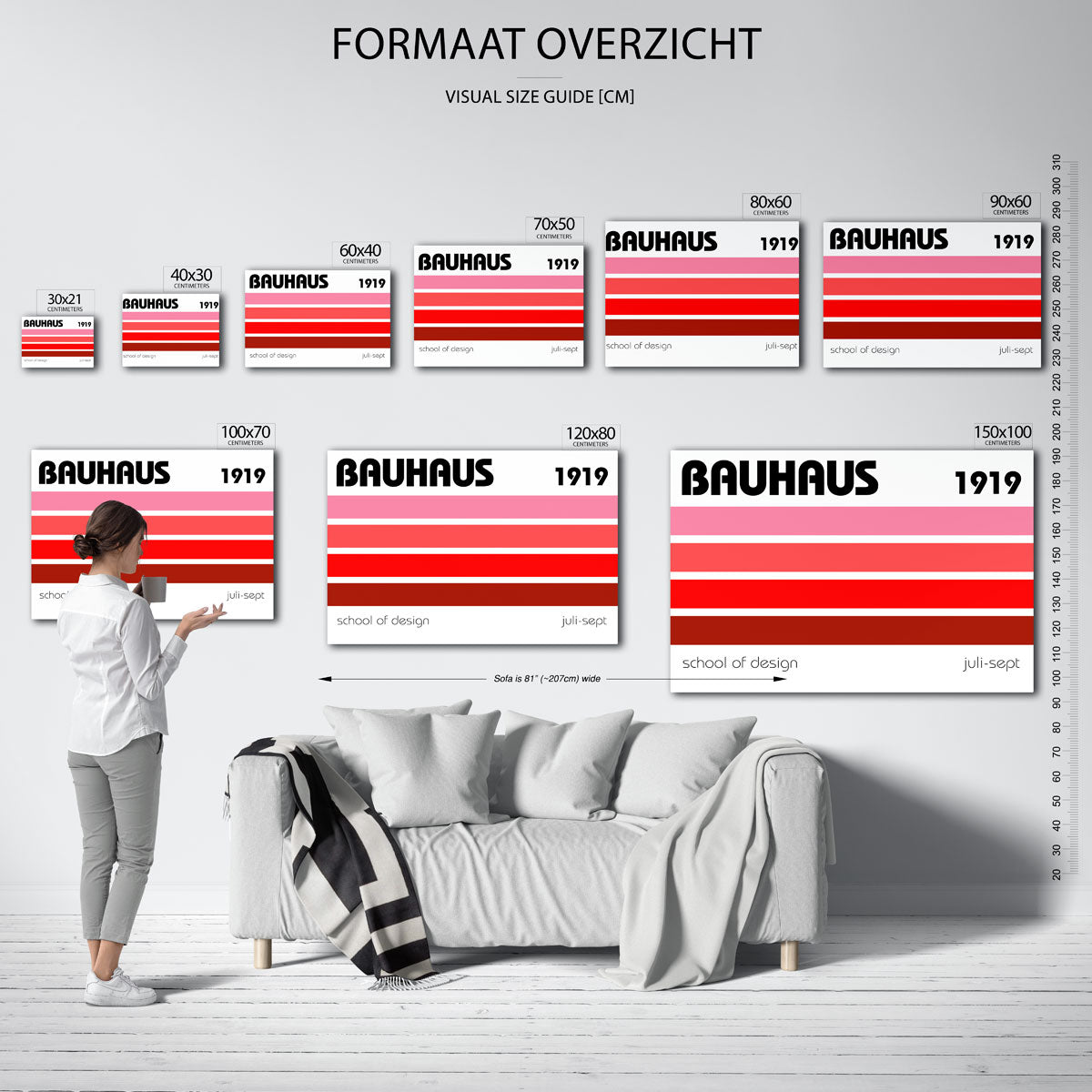 Kleurvlakken en tekst Poster