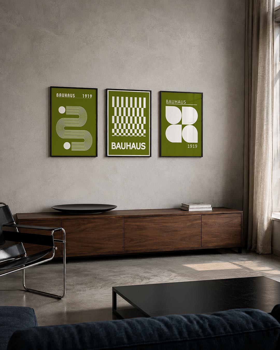 Lijnen en vlakkenspel Posterset