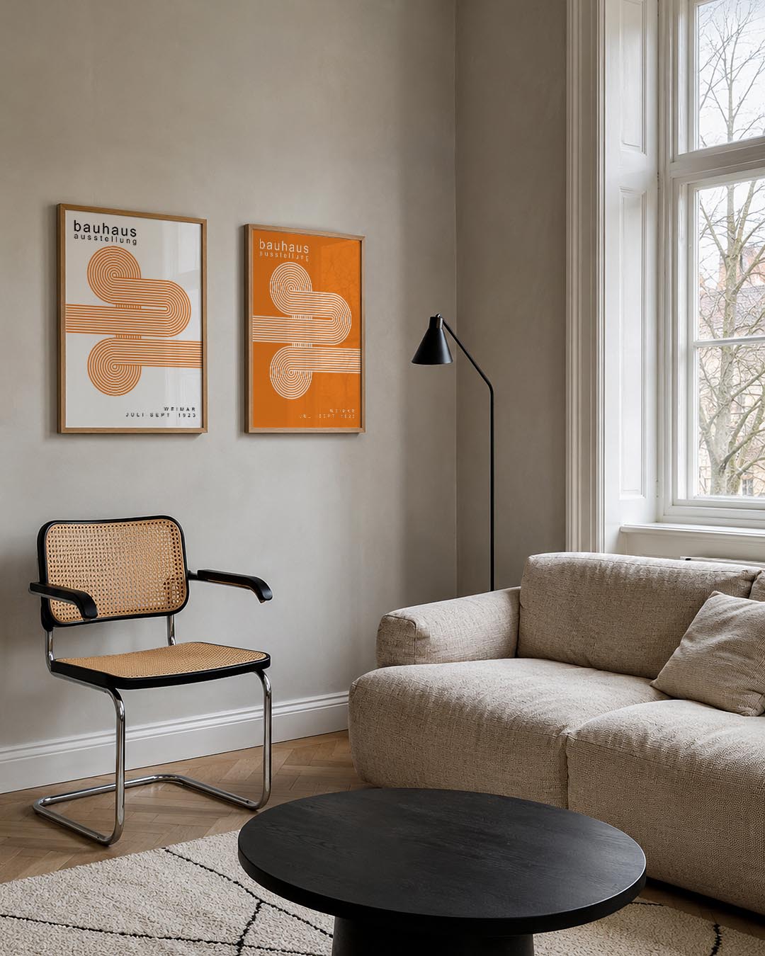 Lijnen en cirkelpatronen Posterset