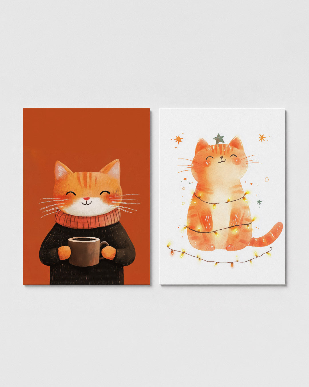 Warme kattenknuffel Posterset