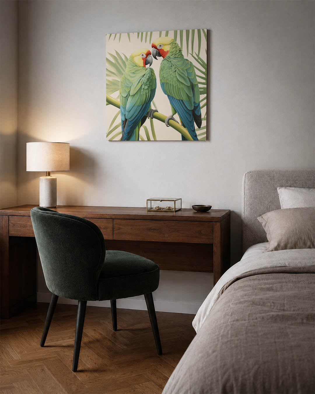 Tropische vogels Kunstwerk