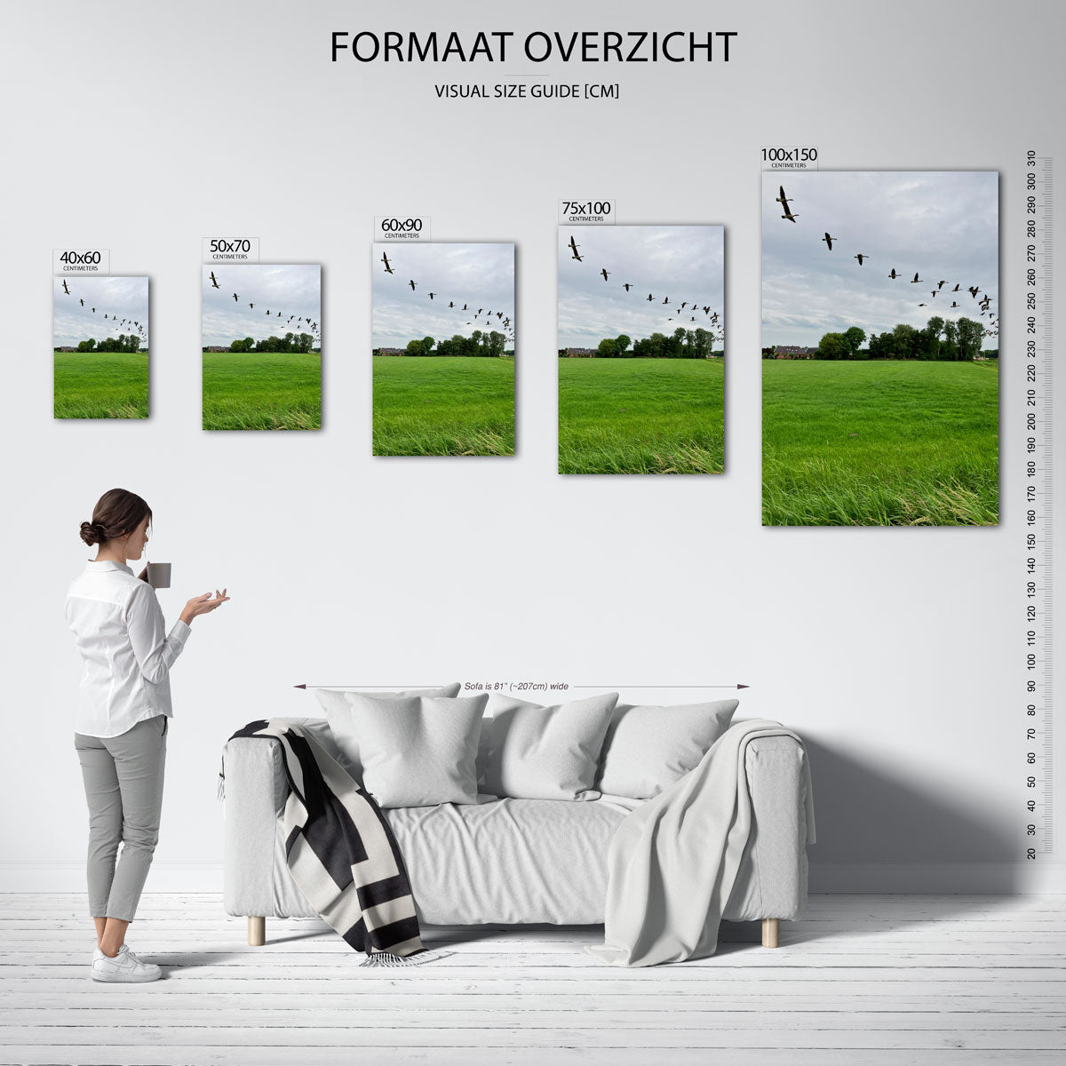 Vliegende vogels Kunstwerk